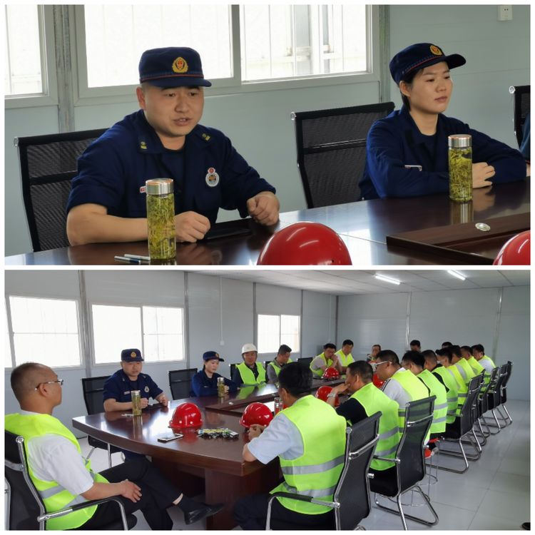 消防演練鳴警鐘，安全防線不放松——長泰集團建筑施工消防應急演練在李營棚改Q2項目舉行(圖1)