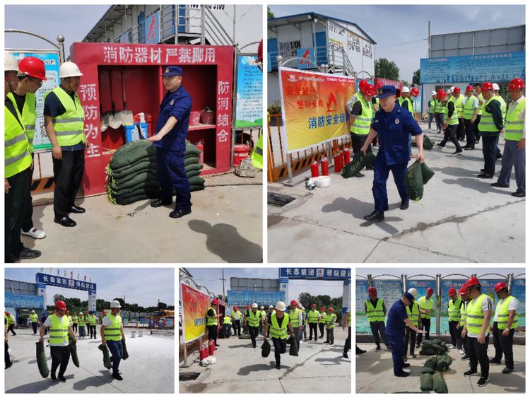 消防演練鳴警鐘，安全防線不放松——長泰集團建筑施工消防應急演練在李營棚改Q2項目舉行(圖5)